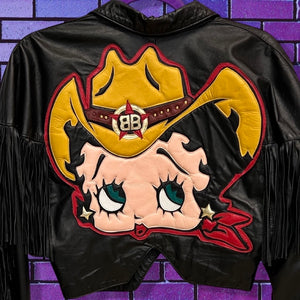 80s Betty Boop Leather Jacket