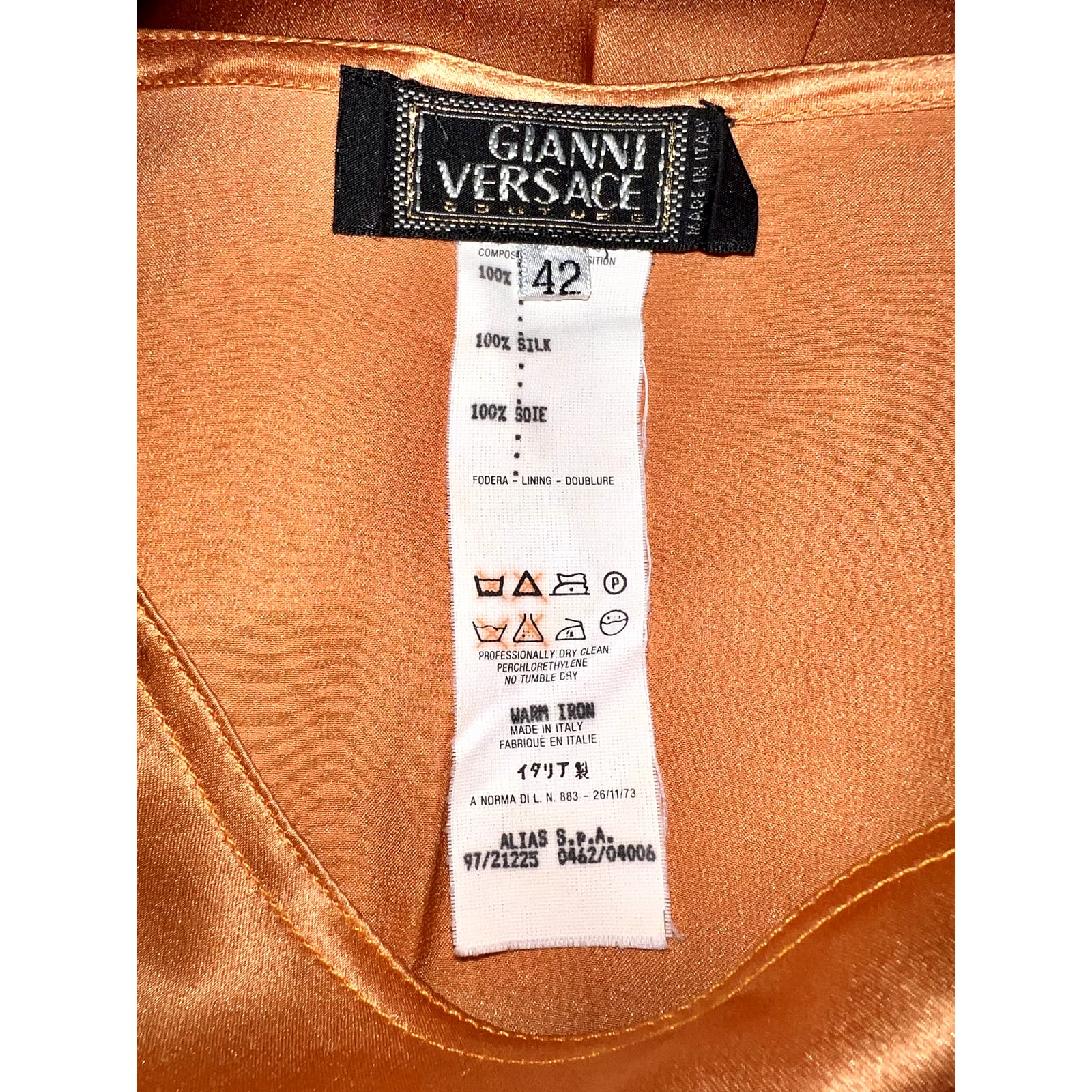 1997 Gianni Versace Silk Skirt