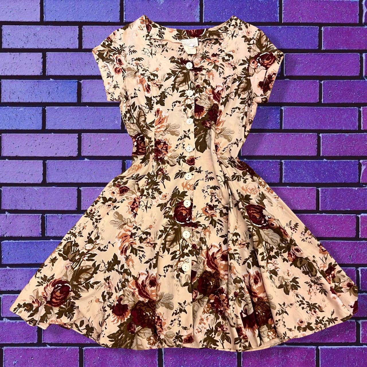 90s Mini Floral Dress