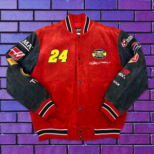 90s Du Pont Suede Racing Jacket