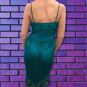 Sue Wong 90s Crochet Dress