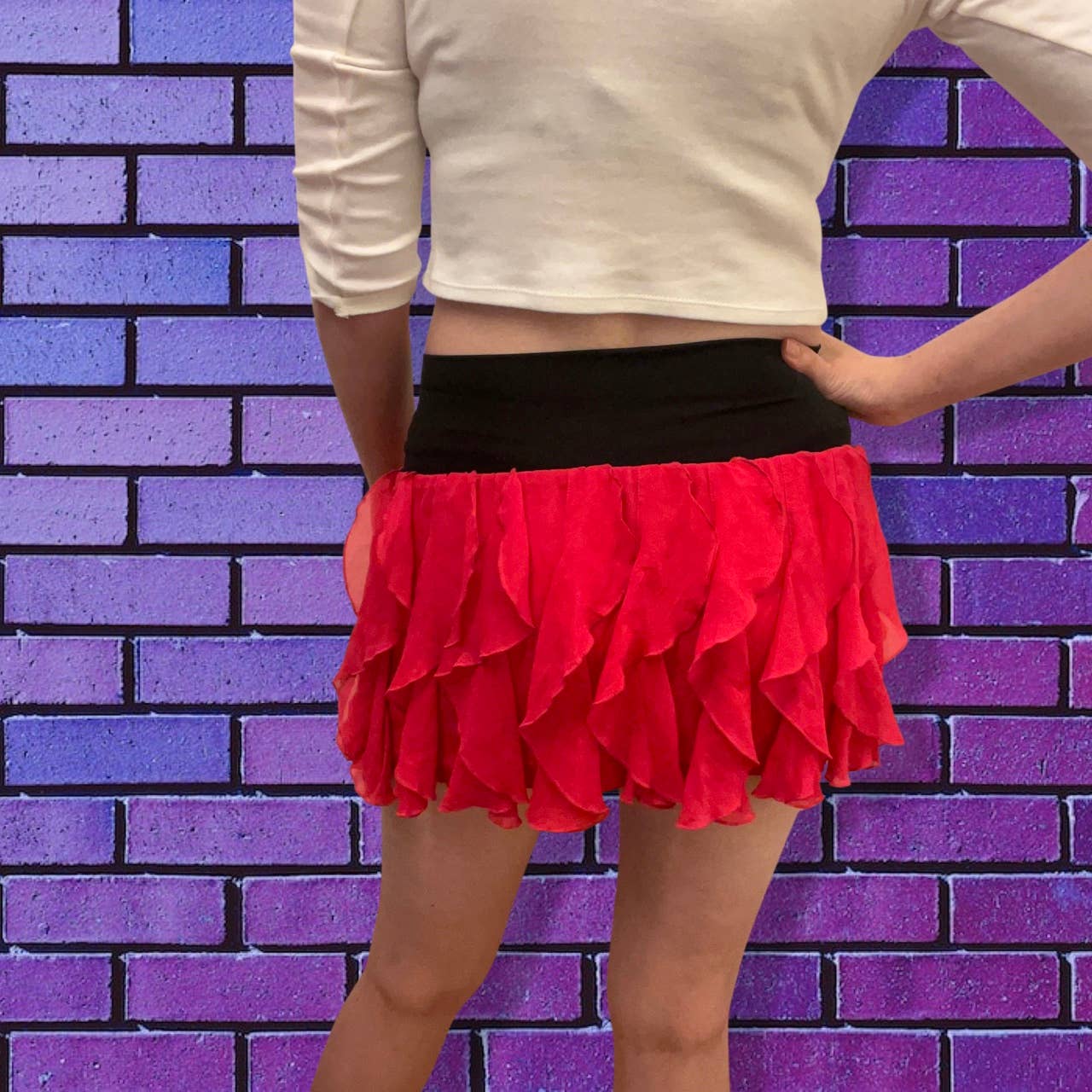 Y2K Bebe Mini Silk Skirt