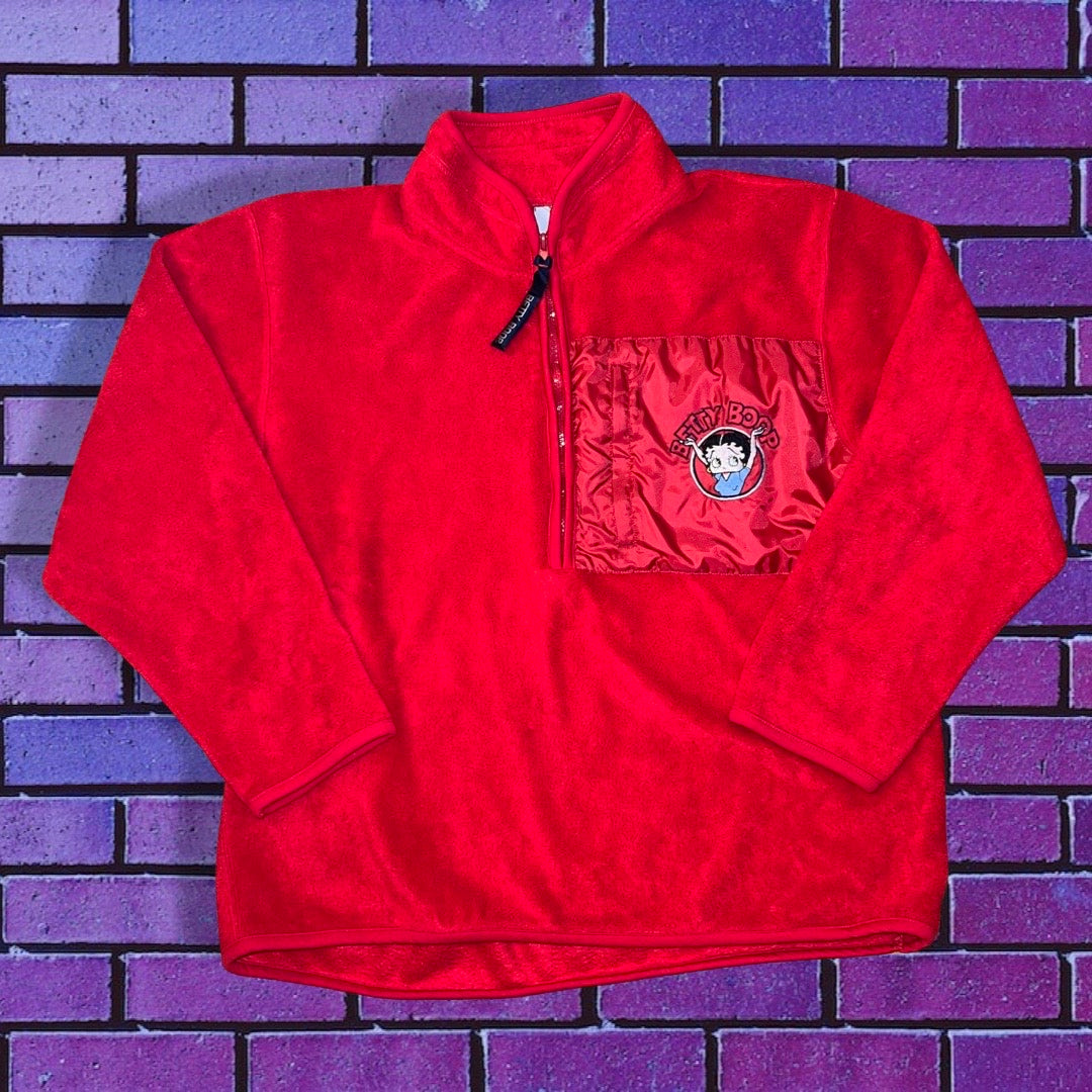 Red Betty Boop Fleece Pullover