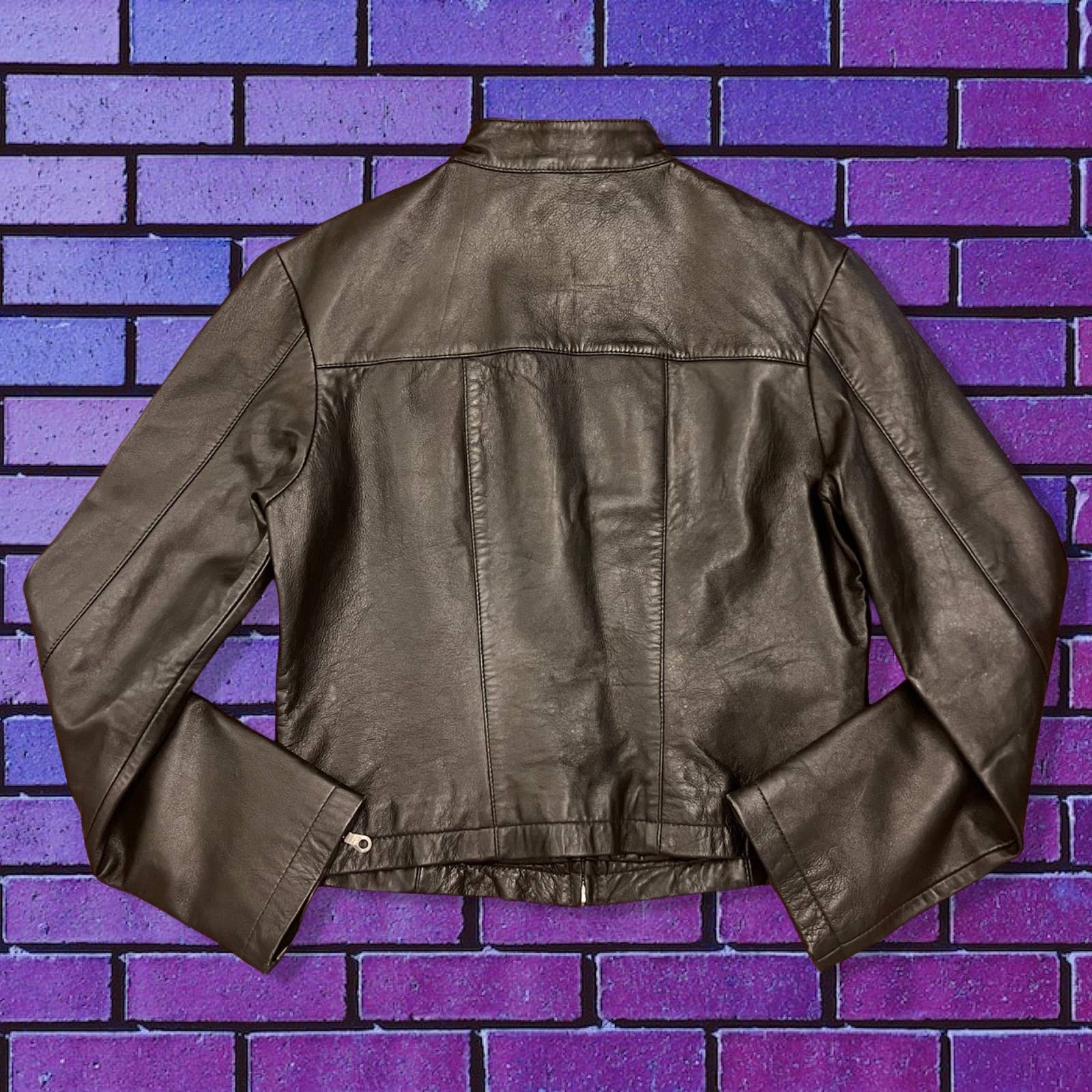 Black Wilsons Leather Moto Jacket