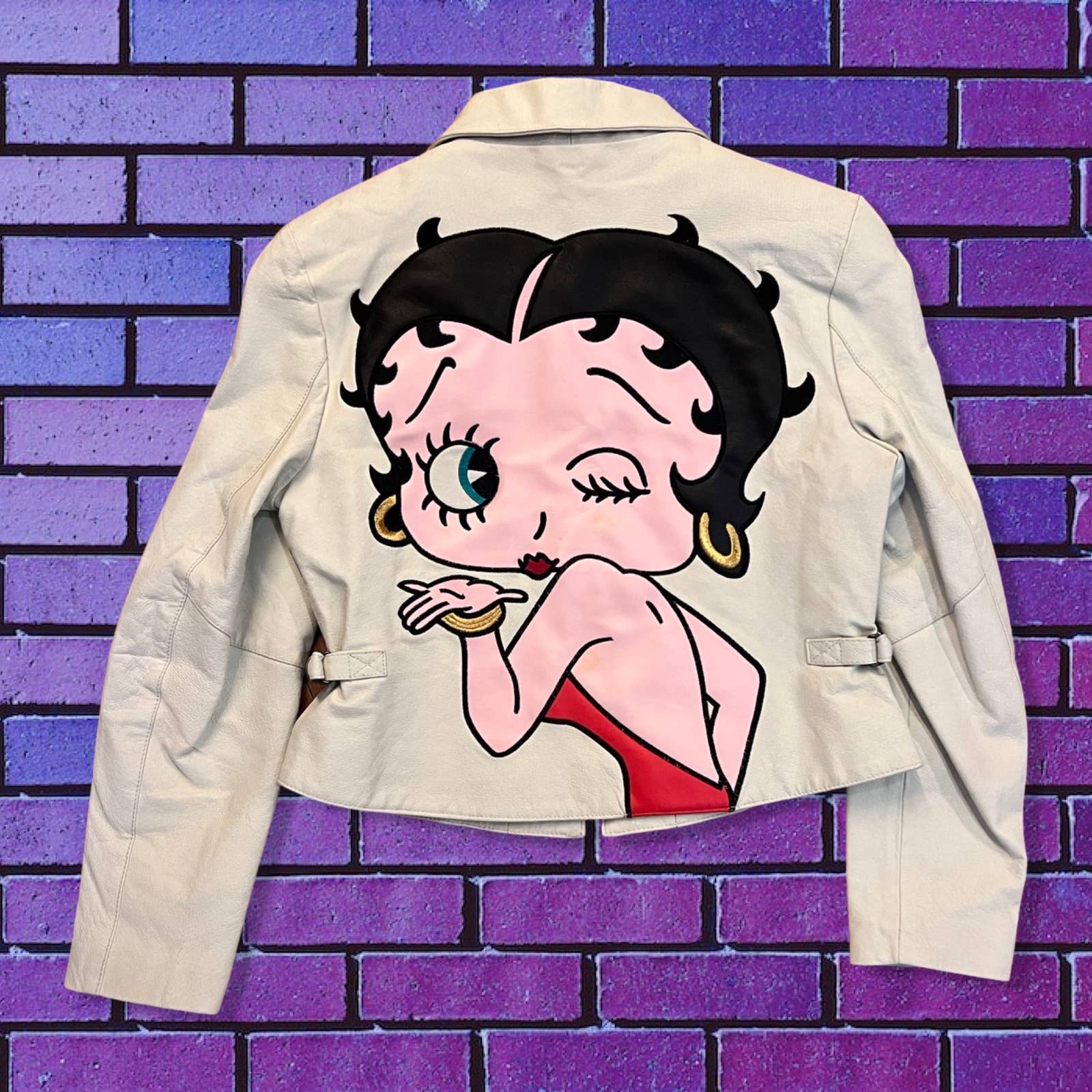 Vintage 90s Leather Betty Boop Jacket